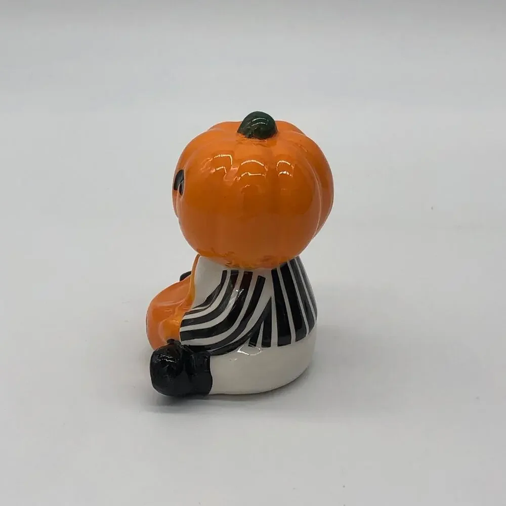 New Target Hyde & Eek Mini Ceramic Pumpkin Man Boy Trick Or Treat Halloween 2022